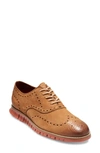 Cole Haan Men's Zerogrand Wingtip Oxfords Men's Shoes In Taos Nubuck/ Molten Lava