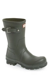 Hunter Original Short Waterproof Rain Boots In Grey