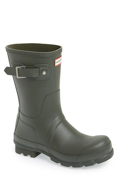 Hunter Original Short Waterproof Rain Boots In Grey