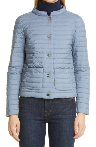 Herno Reversible Water Repellent Down Puffer Jacket In Azzurro