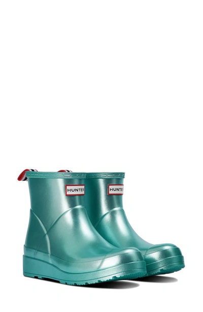 Hunter Original Short Nebula Play Rain Boot In Blue Spruce