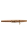 Rag & Bone Baby Rebound Leather Belt In Camel