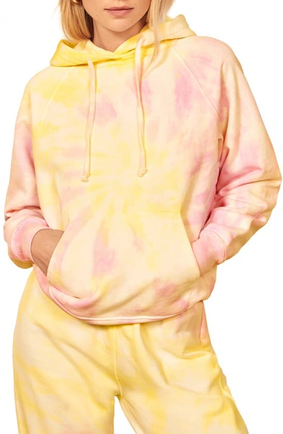 Reformation Tanner Organic Cotton Hoodie In Yellow