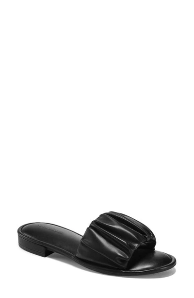 Aerosoles Jamaica Ruched Slide Sandal In Black