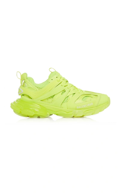 Balenciaga Track Clear-sole Trainer Trainers, Yellow In 7321 Fluo Yellow