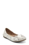 Lucky Brand Women's Emmie Ballet Flats Women's Shoes In Stucco Leather
