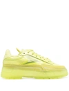 Reebok Women's Cardi B Club C Casual Sneakers From Finish Line In High Vis Grn/high Vis Grn/clr