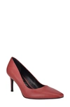 Calvin Klein Women's Callia Dress Pumps Women's Shoes In Dark Red Leather