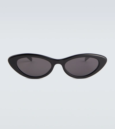 Celine Cat-eye Acetate Sunglasses In Shiny Black