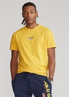 Ralph Lauren Classic Fit Polo Sport Jersey T-shirt In Chrome Yellow