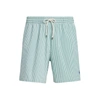 Ralph Lauren 5.75-inch Traveler Classic Swim Trunk In Bay Green Seersucker