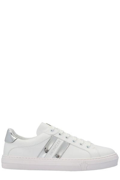 Moncler Contrast-heel Low-top Sneakers In White