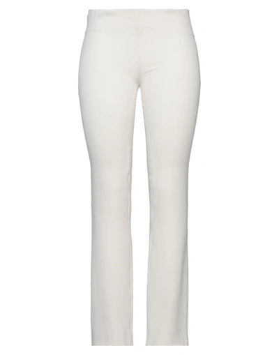 Agnona Elasticated Straight-leg Trousers In White