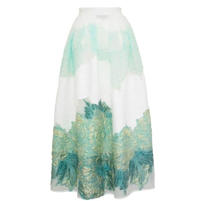 Bora Aksu Woven Brocade Skirt