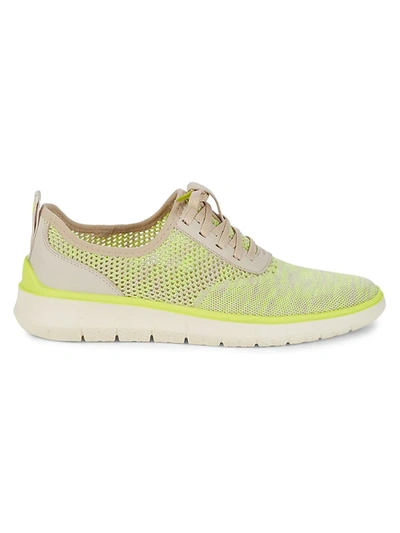 Cole Haan Generation Zerogrand Stitchlite Sneaker In Whitecap Grey/ Safety Yellow