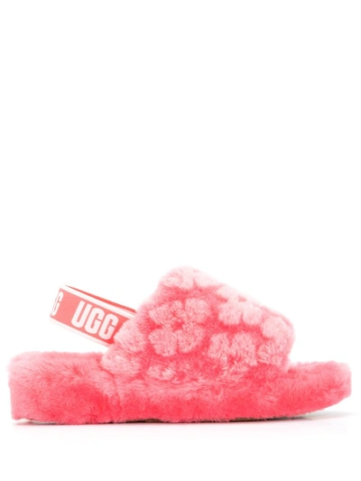 Ugg Women's Fluff Yeah Slipper Slides In Pink