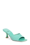 Jeffrey Campbell Mr-big Slide Sandal In Seafoam Green Patent