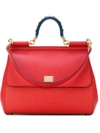 Dolce & Gabbana Medium Sicily Shoulder Bag In Rosso