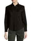 Miu Miu Long Sleeve Shirt In Black