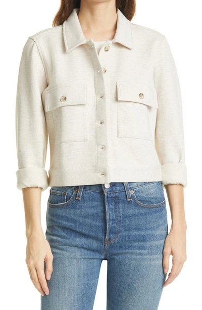 Rails Steffi Heathered Shirt Jacket In Heather Stone