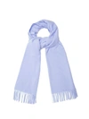 Acne Studios Canada Narrow Wool Scarf In Denim Blue