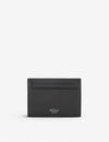 Mulberry Grained Leather Card Holder In Black