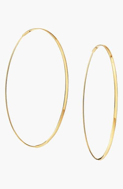Lana Jewelry Large Flat Magic Hoop Earrings In Yellow Gold