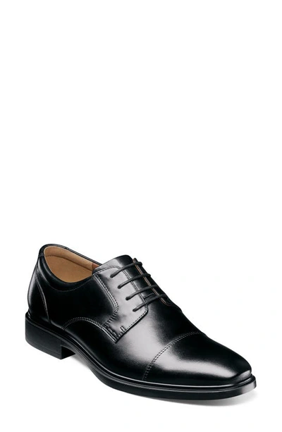 Florsheim Forecast Waterproof Cap Toe Derby In Black Leather