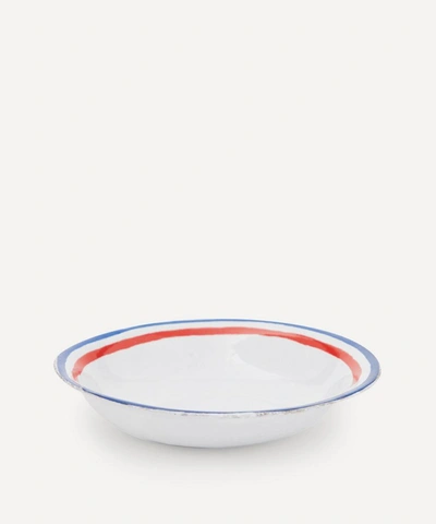 Astier De Villatte Tricolore Saucer In Multicoloured