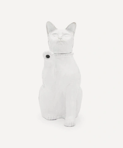 Astier De Villatte Setsuko Large Cat Teapot In Multicoloured