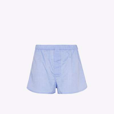 Derek Rose Amalfi Cotton Boxer Shorts In Blue