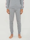 Moschino Logo-tape Cotton-jersey Jogging Bottoms In Medium+grey+melange