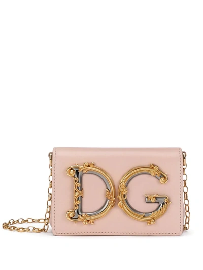 Dolce & Gabbana Dg Girls Dg Barocco Bag In Pink