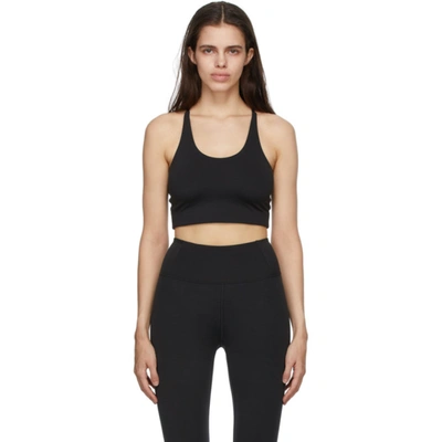 Girlfriend Collective Cleo Racerback Sports Bra In Black