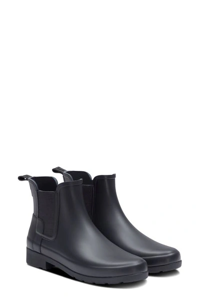 Hunter Refined Stitch Waterproof Chelsea Boot In Delta