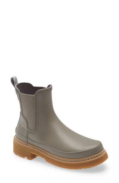 Hunter Women's Refined Stitch Detail Chelsea Boots In Grey