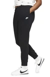 Nike Women's  Sportswear Essential Fleece Pants (plus Size) In Black