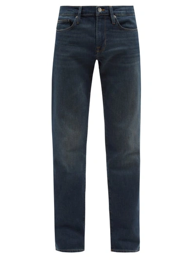 Frame L'homme Slim Brushed Twill Pants In Navy