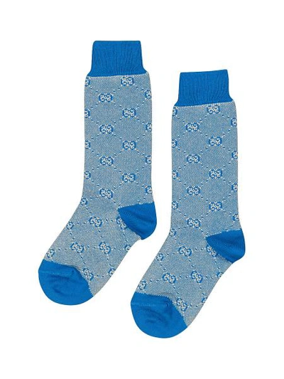 Gucci Kids Socks For For Boys And For Girls In Blue