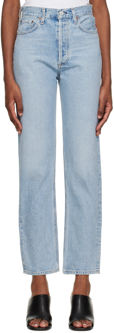 Agolde '90s Pinch High-waisted Jean - Flashback In Blue