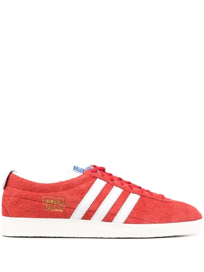 Adidas Originals Gazelle Vintage Sneakers In Red Suede