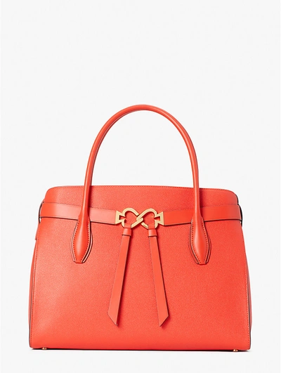 Kate Spade Toujours Large Satchel In Lava Red
