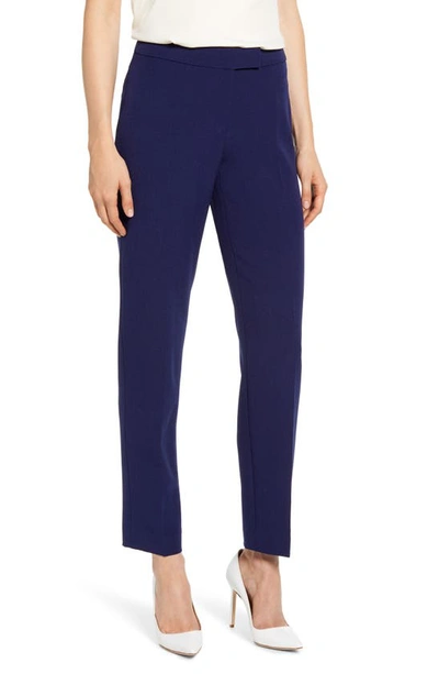 Anne Klein Bowie Crepe Pants In Blue