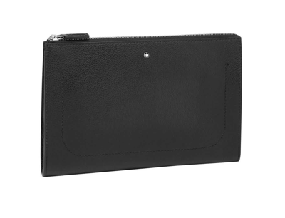 Montblanc Meisterstuck Soft Grain Clutch In Black