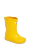 Hunter Kids' First Classic Waterproof Rain Boot In Yellow