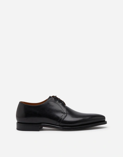 Dolce & Gabbana Lace-ups - Derby In Giotto Paint Calfskin In Black
