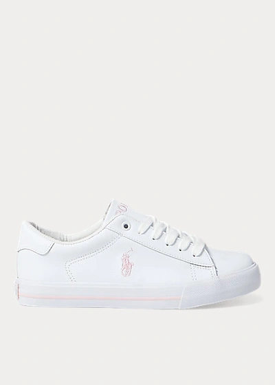 Polo Ralph Lauren Kids' Easten Ii Low-top Sneaker In White Tumbled