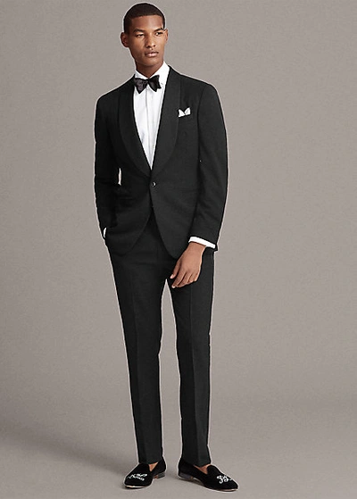 Ralph Lauren Gregory Handmade Barathea Shawl Tuxedo In Black