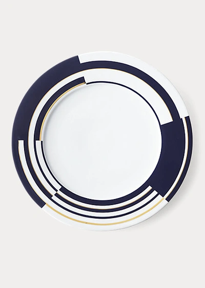 Ralph Lauren Peyton Dinner Plate In Navy / Gold