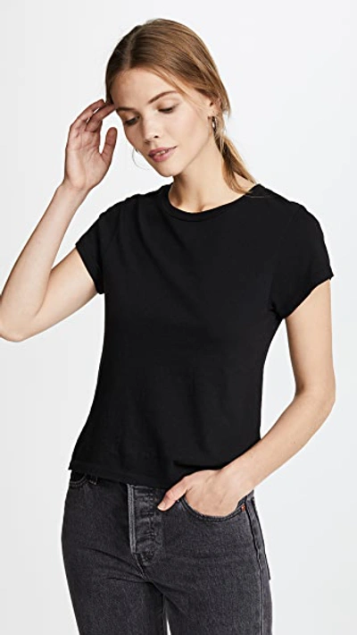 Re/done X Hanes 1960s Slim Tee In Black